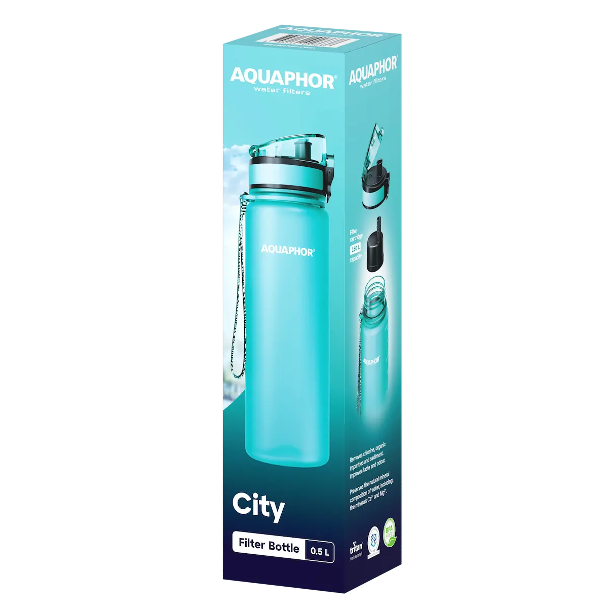 Aquaphor City Mint Flašica za vodu Akvafor