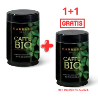 Carraro BIO 250g Limenka - Mlevena Espresso Kafa