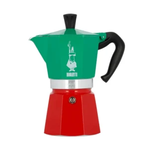 Bialetti Moka Express Tricolore 6 Cup - Moka Pot Lonče