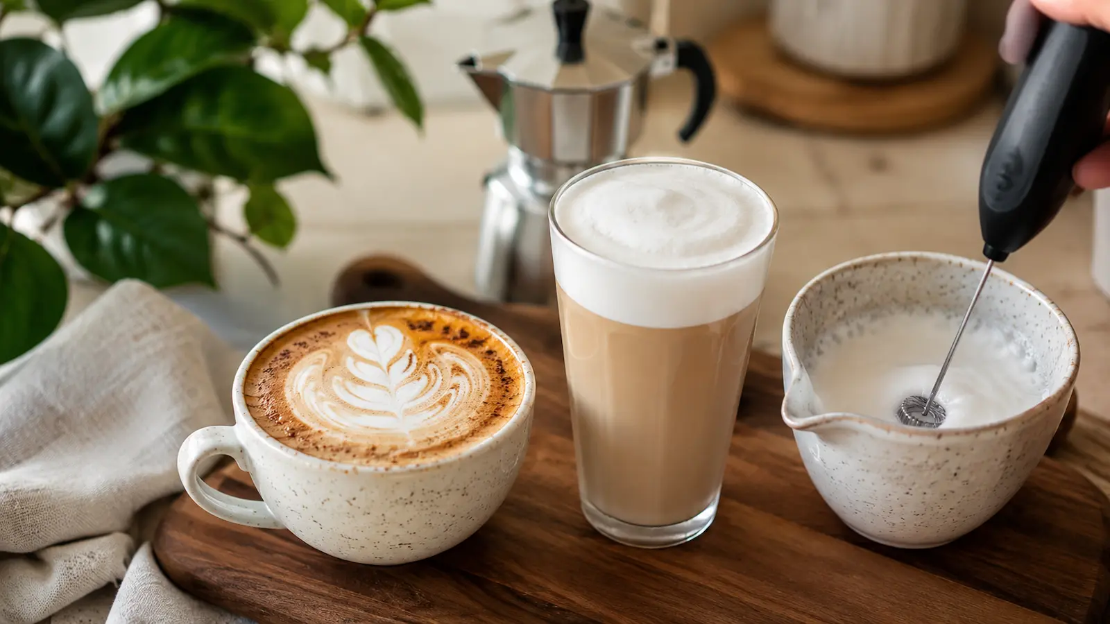 Cappuccino i latte kod kuće