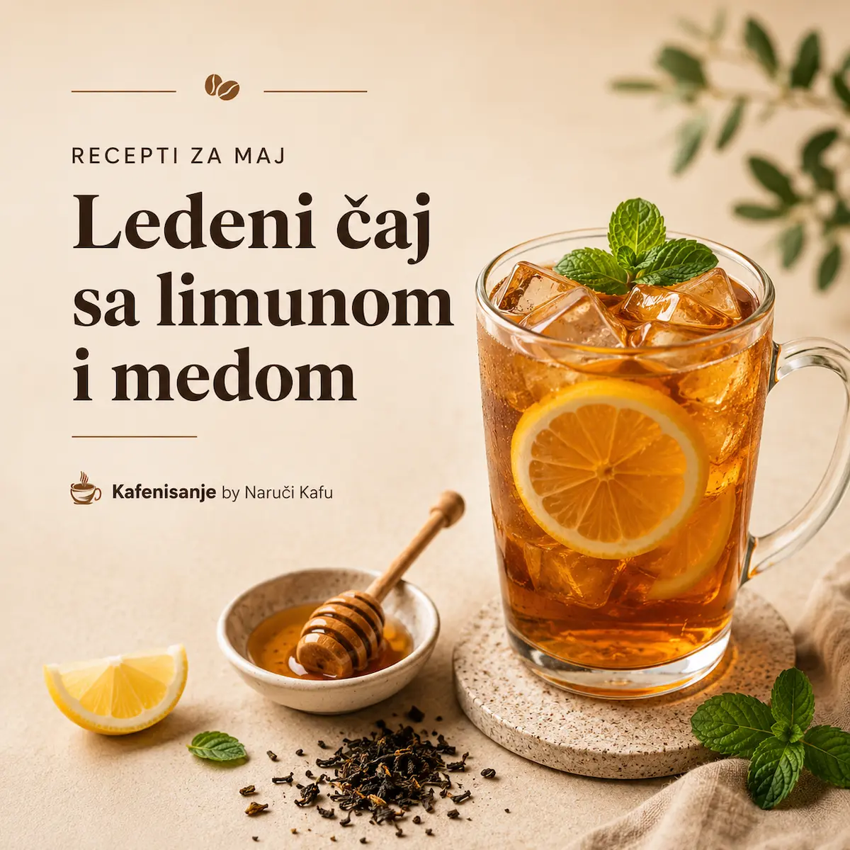 Ledeni čaj sa limunom i medom recept