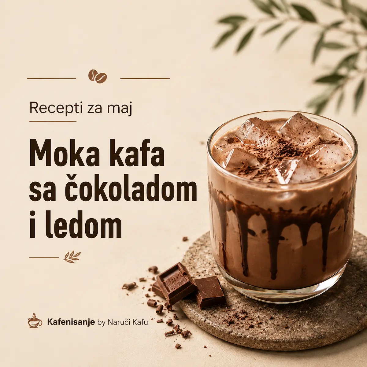 Moka kafa sa čokoladom i ledom recept