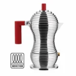 Alessi Pulcina Induction Red 3 Cups - Moka Pot