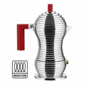 Alessi Pulcina Induction Red 3 Cups - Moka Pot