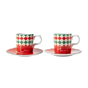 Bialetti Tricolore Espresso Šoljice Set 2 kom