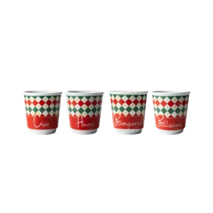 Bialetti Tricolore Espresso Šoljice Set 4 kom – 80 ml