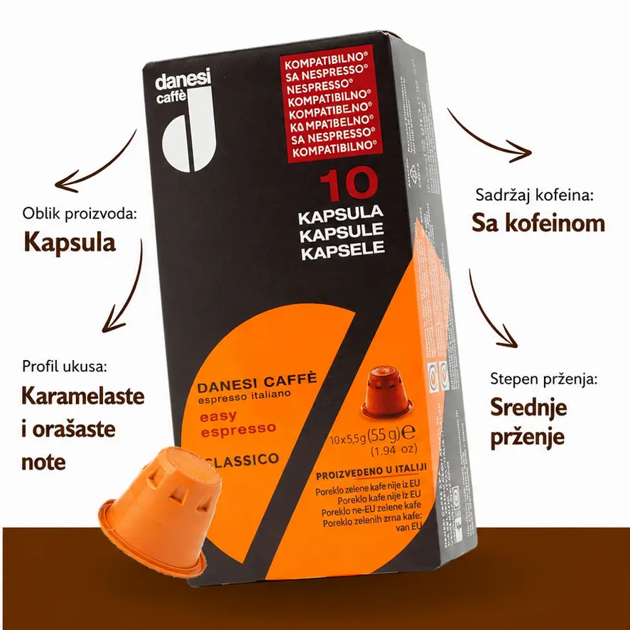 Danesi Classico 10/1 Nespresso