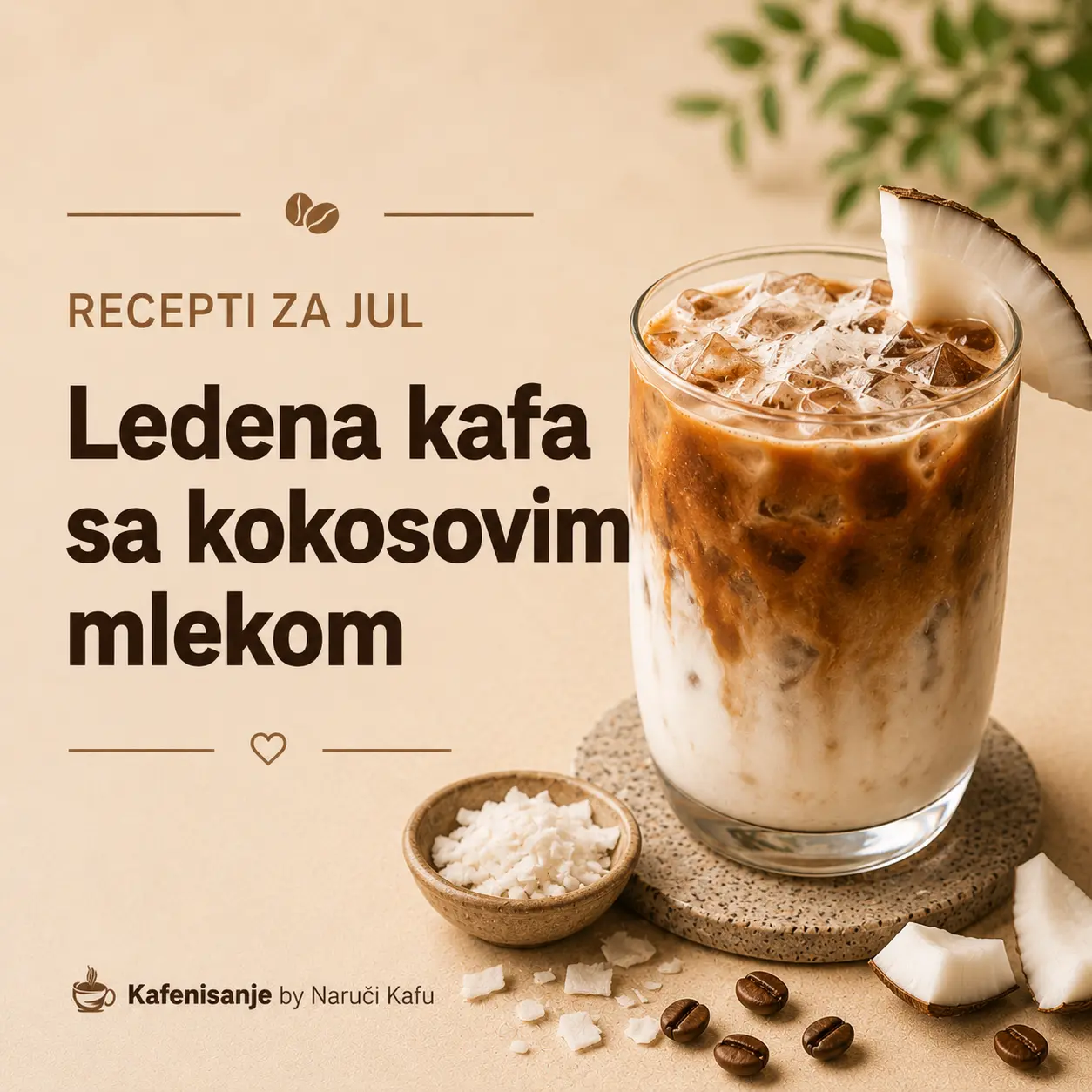 Ledena kafa sa kokosovim mlekom recept
