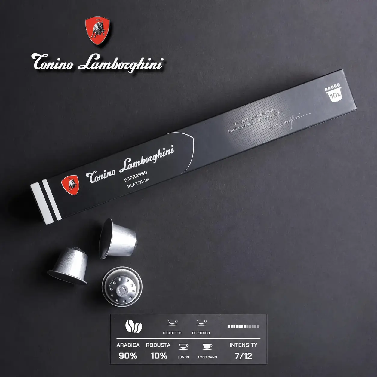 Tonino Lamborghini Platinum 10/1 - Nespresso Kompatibilne Kapsule