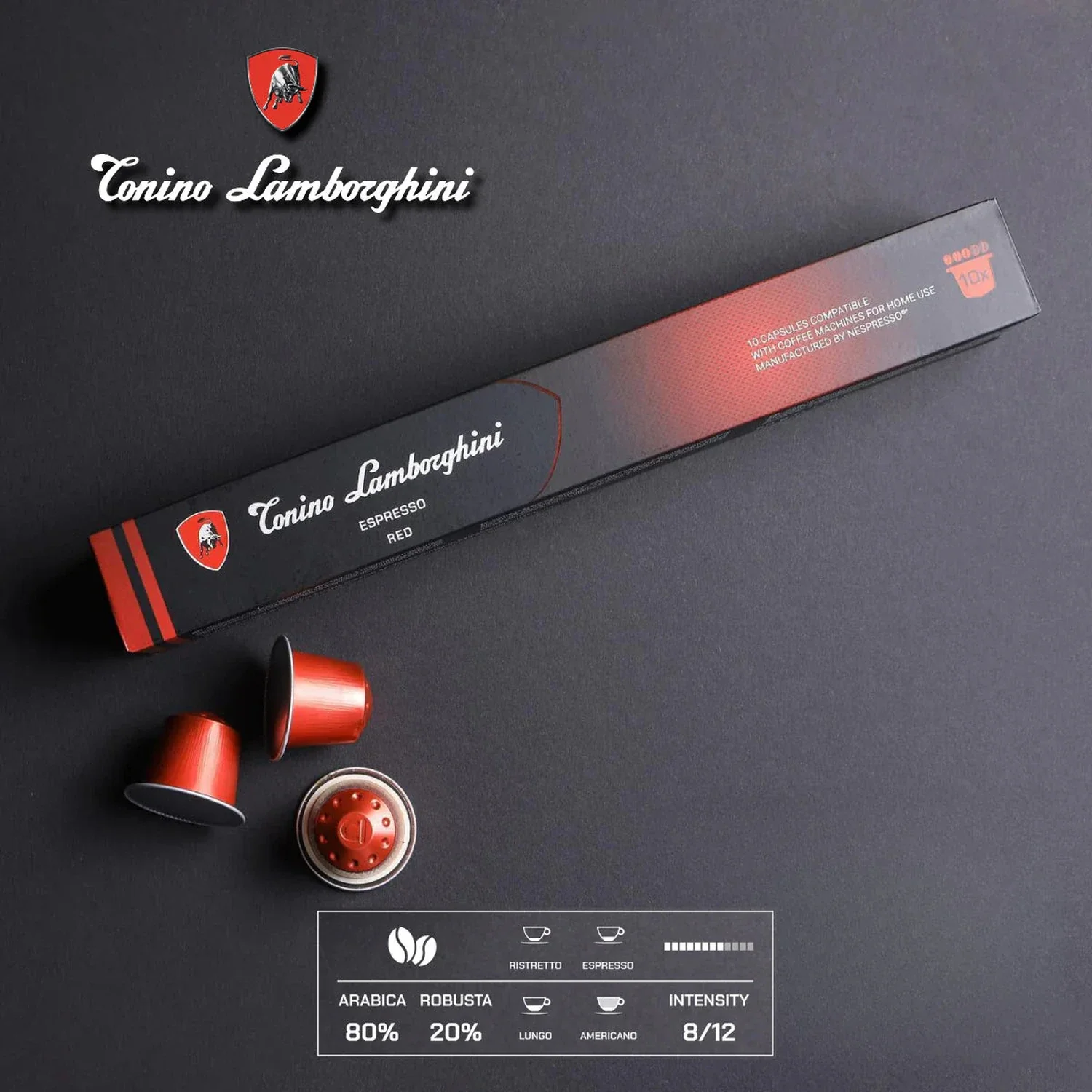 Tonino Lamborghini Red 10/1 - Nespresso Kompatibilne Kapsule